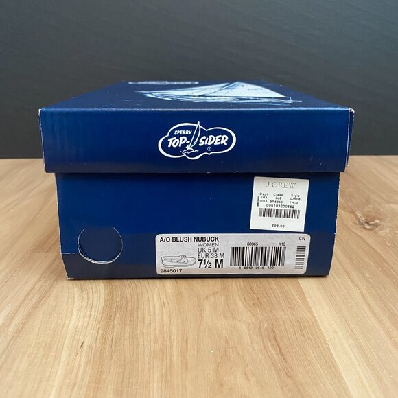 Sperry Top-Siders for J. Crew Blush Nubuck Boat Shoes 7.5 - Picture 7 of 8